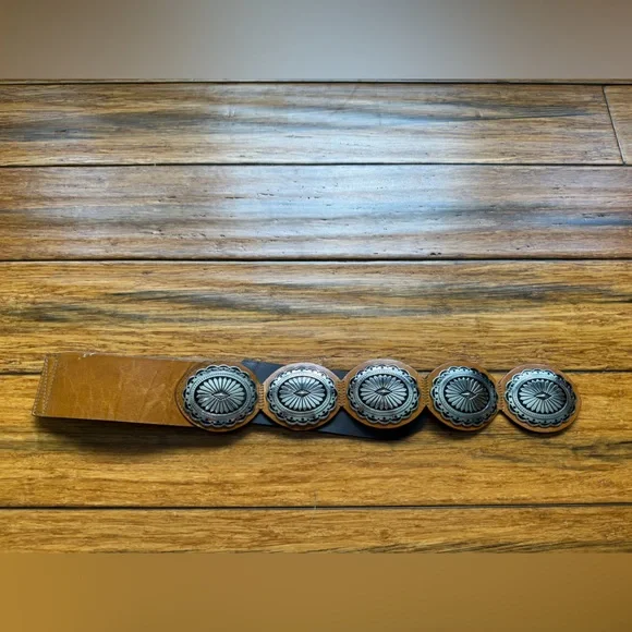 Chico's Brown and Silver Concho Belt - Picture 9 of 9
